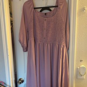 Elegant Mauve Dress